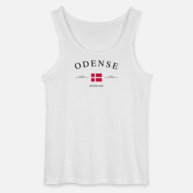 Odense Dänemark – Urlaub Souvenir & Geschenk - Gildan Männer Tank Top - Weiß