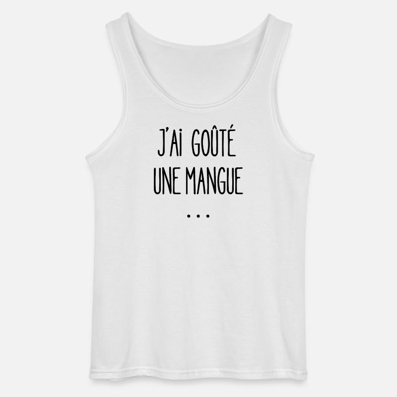 Ich habe eine Mango probiert - Gildan Männer Tank Top - Weiß