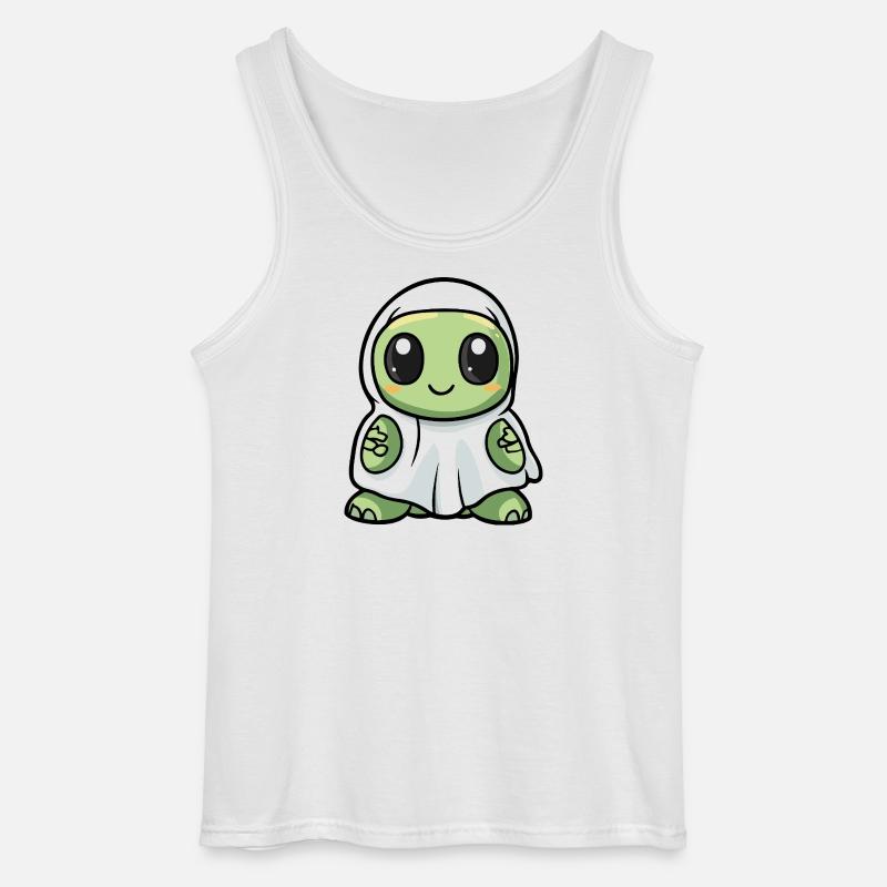 Schildkröte Halloween Geist - Gildan Männer Tank Top - Weiß