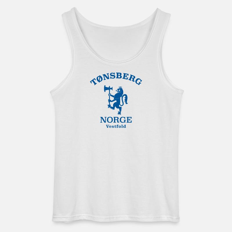 Tonsberg Norge Norwegen - Gildan Männer Tank Top - Weiß