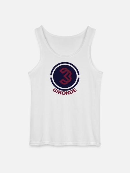 Circular emblem Gironde 33 - Gildan Men’s Tank Top - white