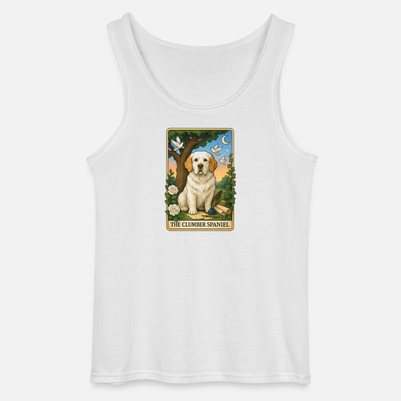 Clumber Spaniel - Gildan Männer Tank Top - Weiß