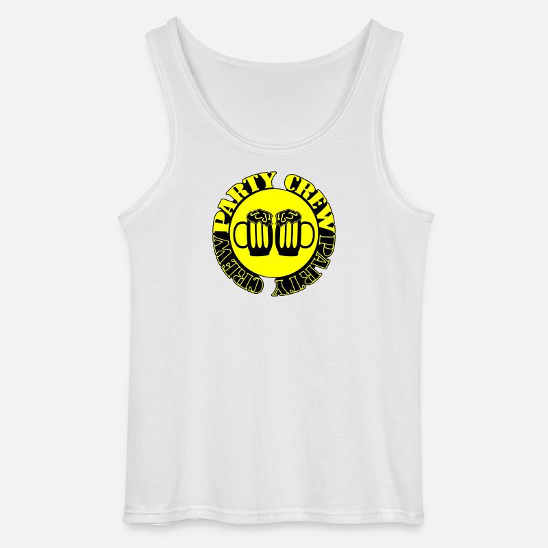 Party Crew Bier - Gildan Männer Tank Top - Weiß