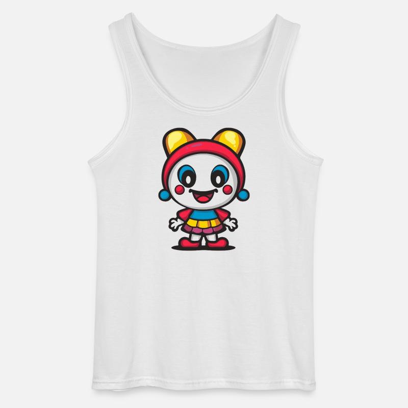 Halloween Clown Niedlich Comic - Gildan Männer Tank Top - Weiß