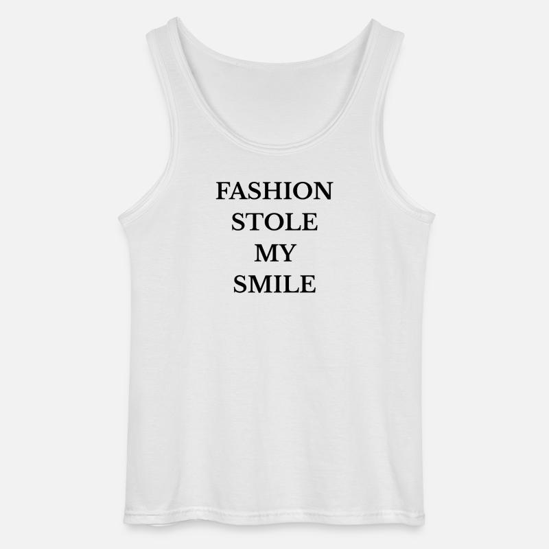 Die Mode hat mein Lächeln gestohlen - Gildan Männer Tank Top - Weiß