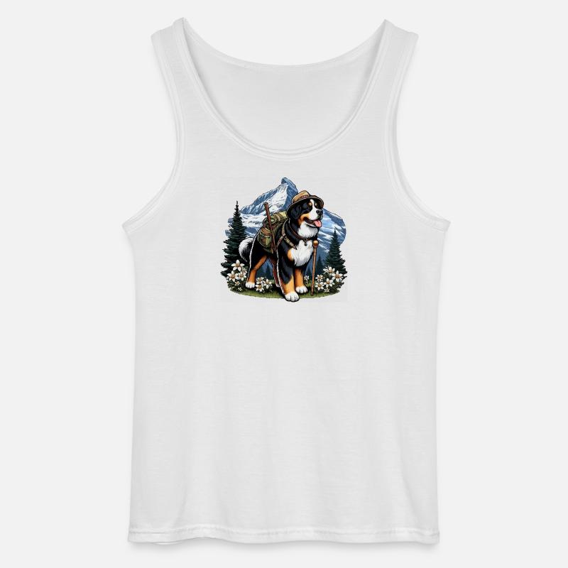 Berner Berge in den Alpen - Gildan Männer Tank Top - Weiß