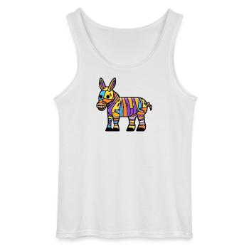 Esel Halloween Zombie - Gildan Männer Tank Top - Weiß - Vorne - AI Model Male 185 dark (185cm)