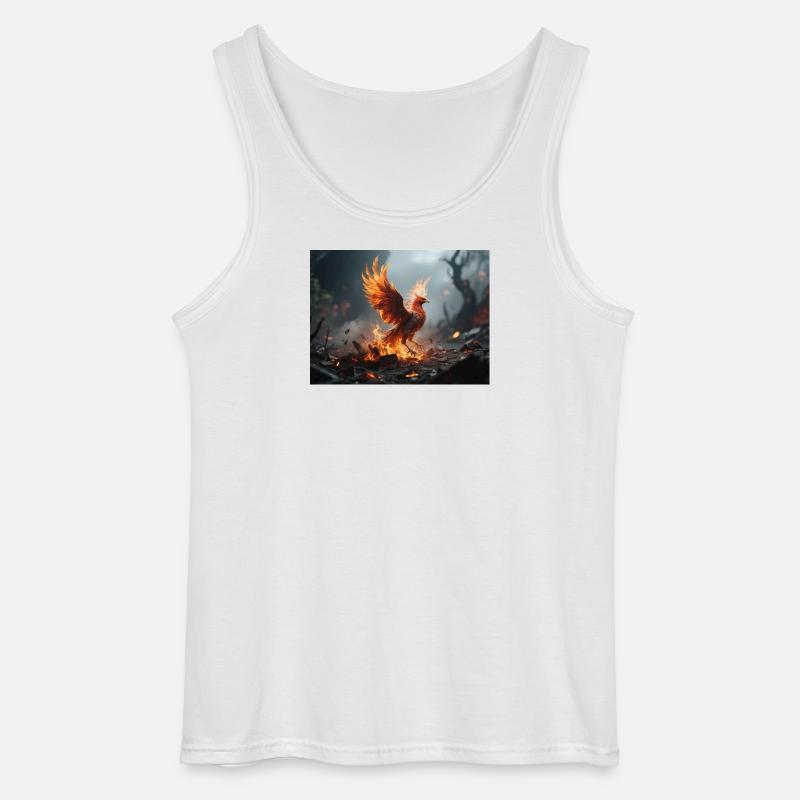 Feuerphönix Aufstieg - Gildan Männer Tank Top - Weiß