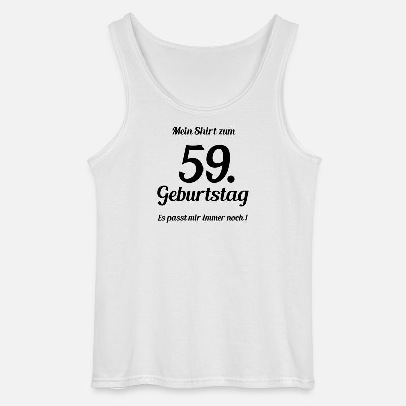 Passt seit 59 - Gildan Männer Tank Top - Weiß