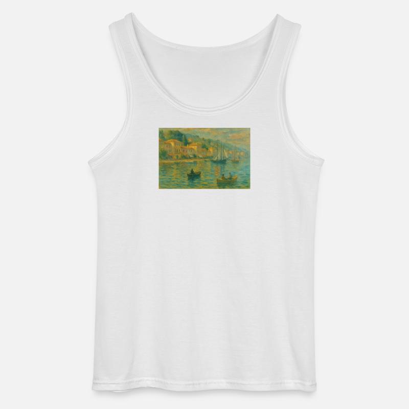 Harbour impression evening light - Gildan Men’s Tank Top - white