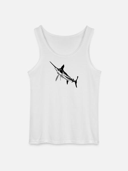 Speerfisch - Gildan Männer Tank Top - Weiß
