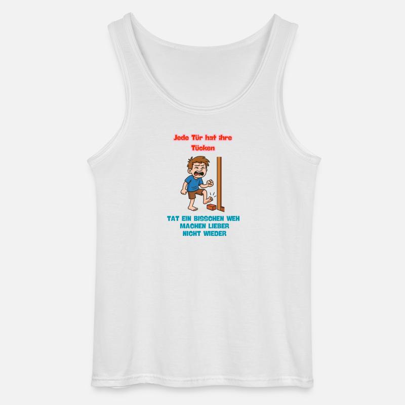 Tat ein bisschen weh - Gildan Männer Tank Top - Weiß