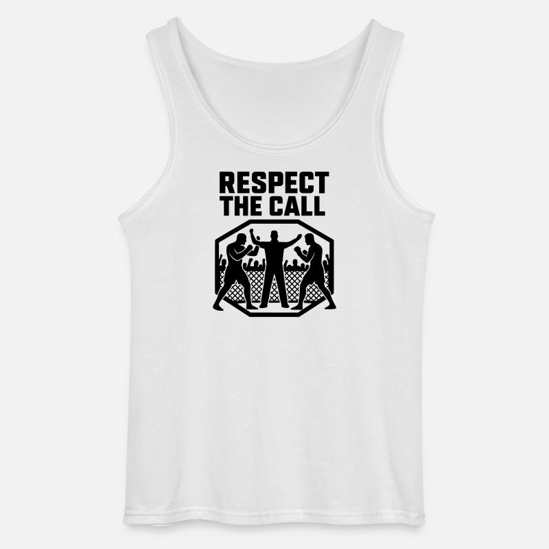 MMA Tribute Respect The Call - Gildan Männer Tank Top - Weiß