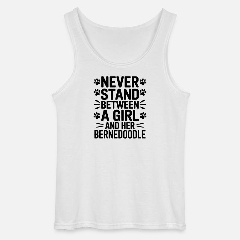 Bernedoodle Spruch Mädchen Bernedoodle Geschenk - Gildan Männer Tank Top - Weiß