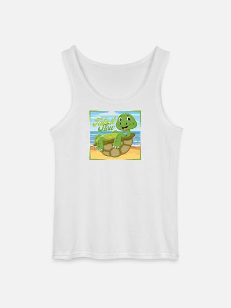 Take it Slow – Chill Turtle - Gildan Men’s Tank Top - white