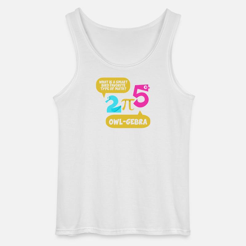 Math Math Math Teacher Mathematician - Gildan Men’s Tank Top - white