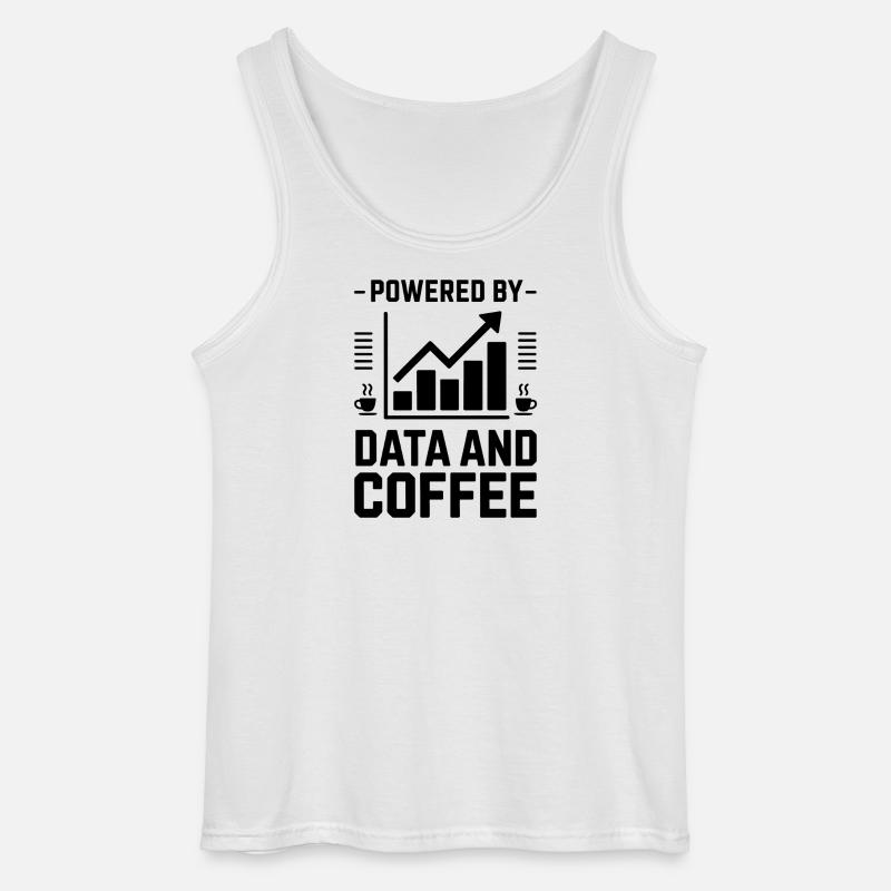 Datenanalyst Spruch Lustiges Datenanalyst Geschenk - Gildan Männer Tank Top - Weiß