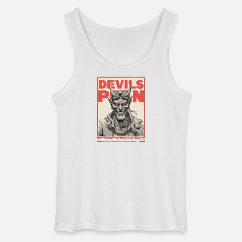 Devil's Plan - Gildan Men’s Tank Top - white
