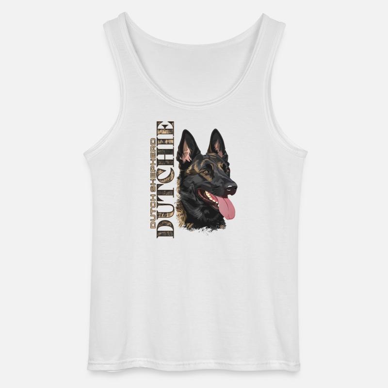 Dutchie - Holländischer Schäferhund - Gildan Männer Tank Top - Weiß