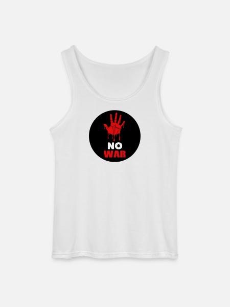 No War - Débardeur Gildan Homme - blanc