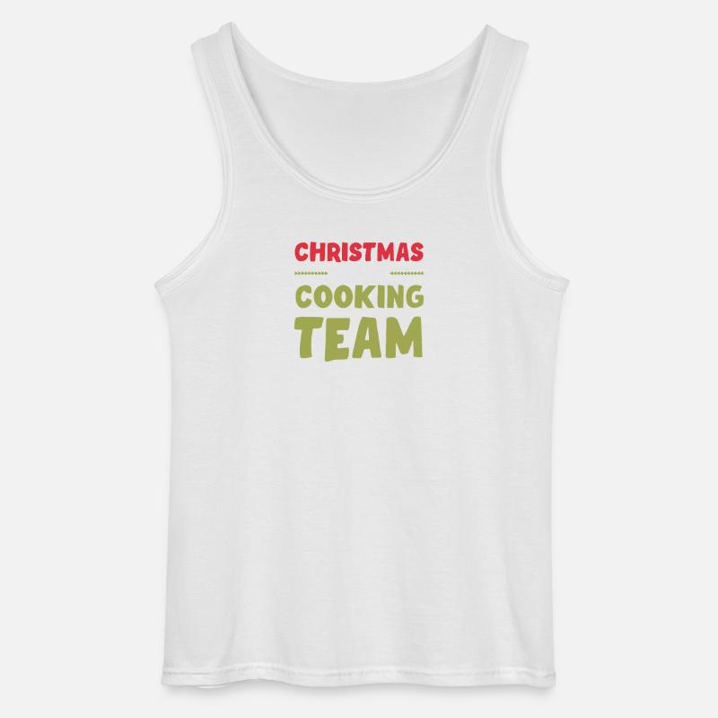 Weihnachts Kochen Backen Team - Gildan Männer Tank Top - Weiß