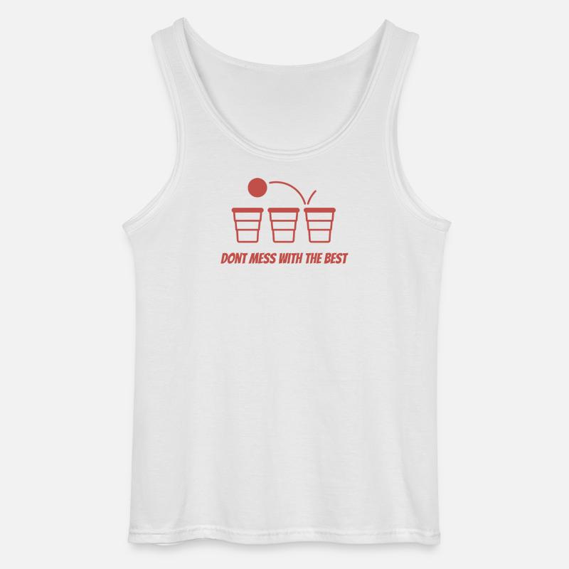 Drei Becher Der Beste Bleibt - Gildan Männer Tank Top - Weiß