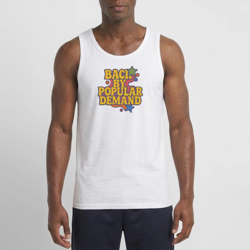 Back by Popular Demand Retro Script Gildan Men’s Tank Top