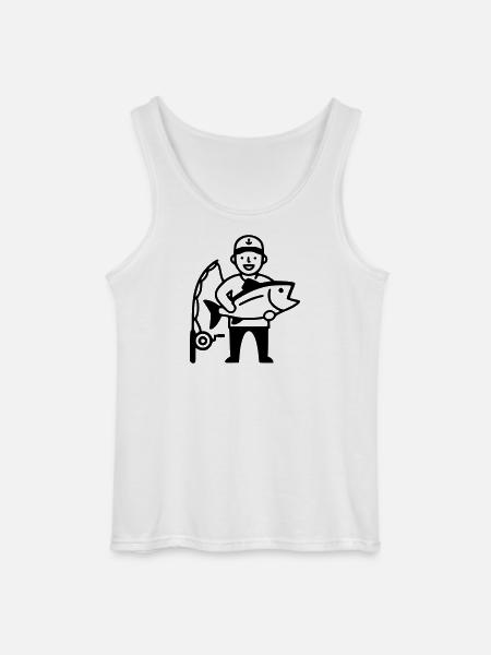 Fishing-proud-angler-big-catch-2 - Gildan Men’s Tank Top - white