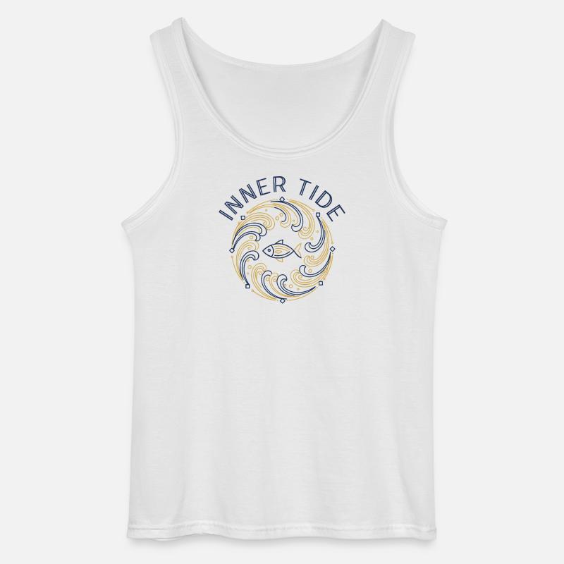 Inner tidal river - Gildan Men’s Tank Top - white