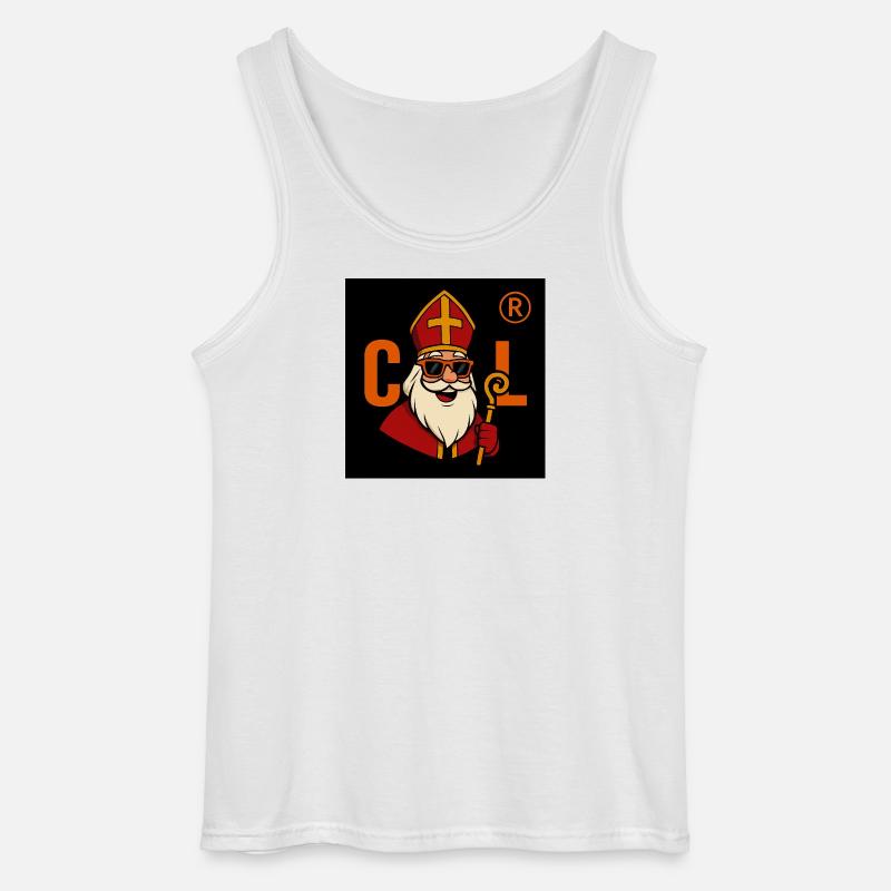 Sinterklaas mit Sonnenbrille - Gildan Männer Tank Top - Weiß