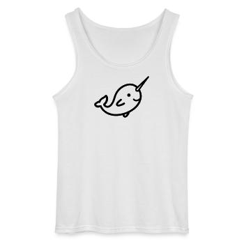 Narwal - Gildan Männer Tank Top - Weiß - Vorne - AI Model Male 185 dark (185cm)
