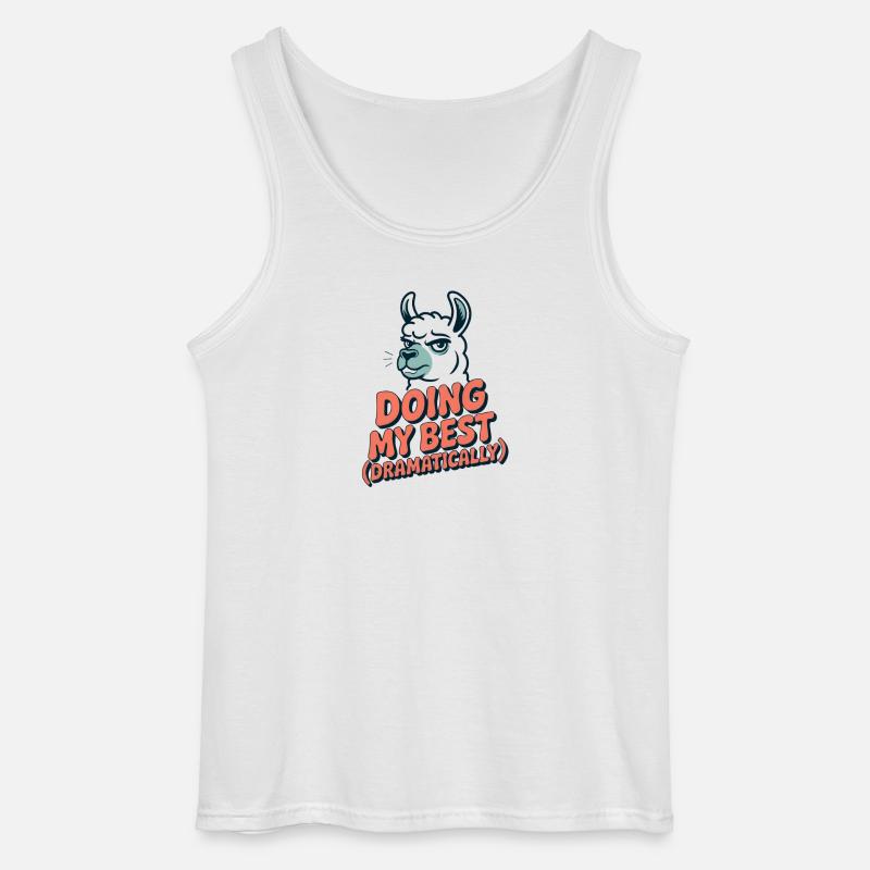 Doing My Best – Dramatisch wie immer - Gildan Männer Tank Top - Weiß