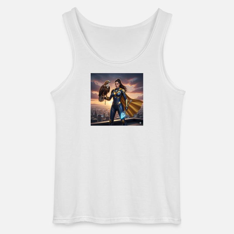 Urban Eagle Heldin - Gildan Männer Tank Top - Weiß