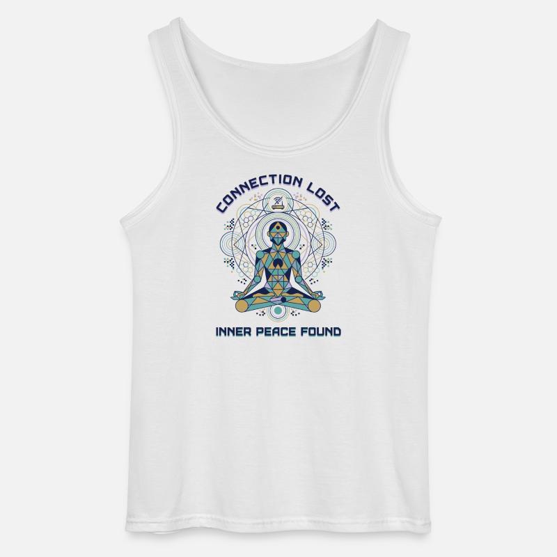 Connection Lost - Inner Peace Found - Gildan Männer Tank Top - Weiß
