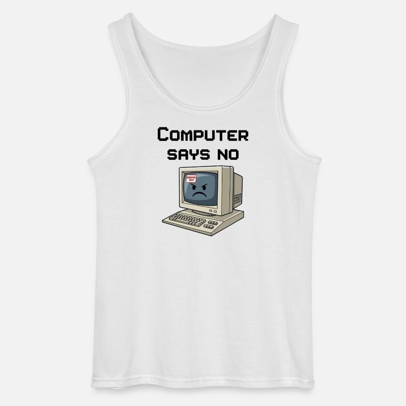 Retro Computer 404 Fehler - Gildan Männer Tank Top - Weiß