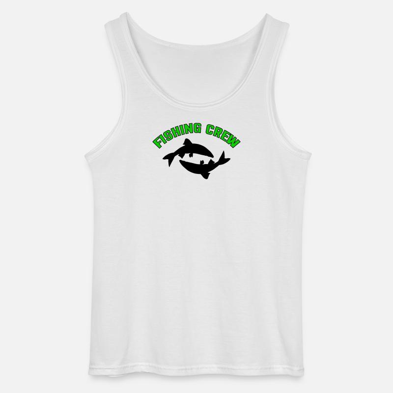 Fisch Crew - Gildan Männer Tank Top - Weiß
