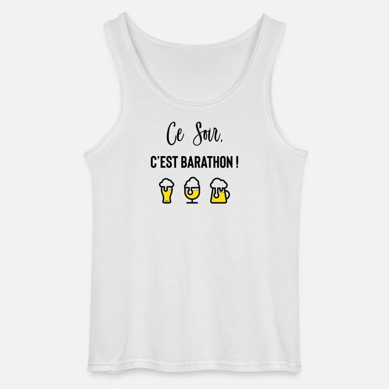 Heute Abend ist ein Barathon! - Gildan Männer Tank Top - Weiß