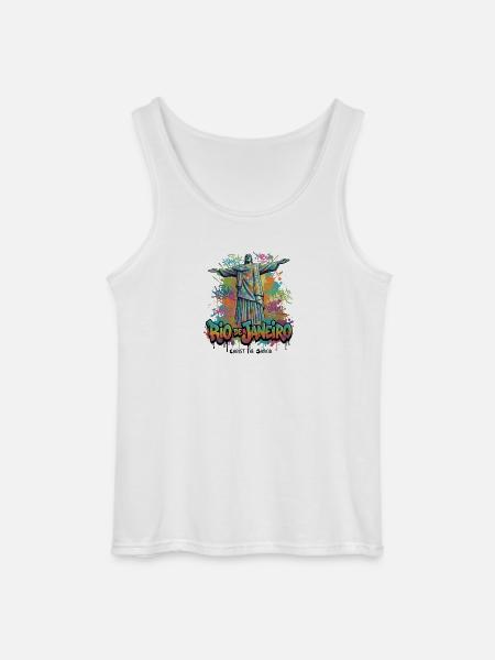 Christ the Redeemer - Guardian of Rio - Gildan Men’s Tank Top - white