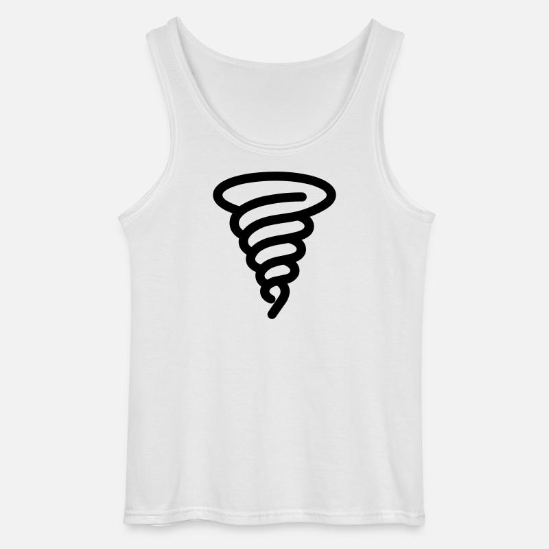 tornado - Gildan Men’s Tank Top - white