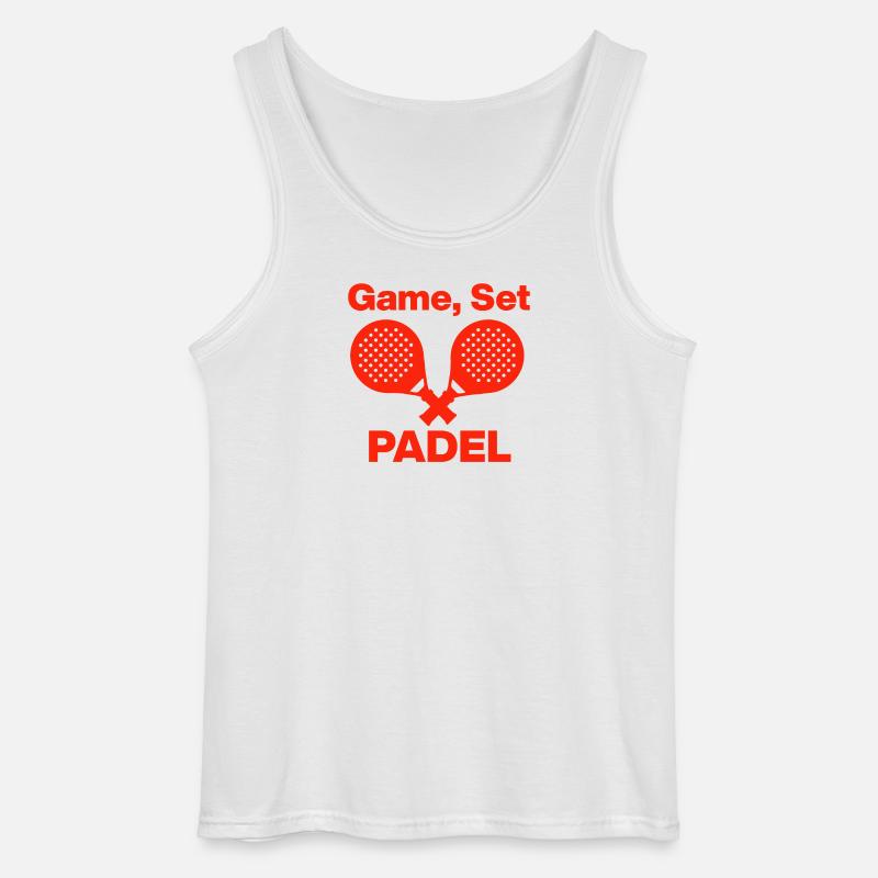 Game, Set, PADEL – Let’s Smash! - Gildan Männer Tank Top - Weiß
