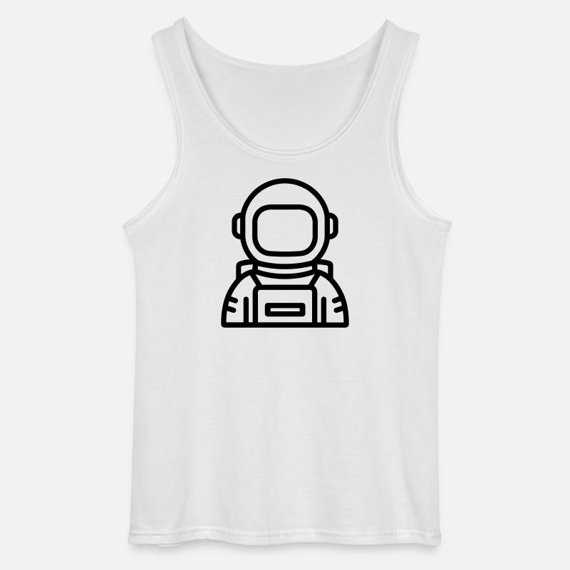 astronaut - Gildan Men’s Tank Top - white