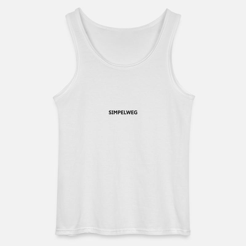 Einfach – Flämische Schlichtheit - Gildan Männer Tank Top - Weiß