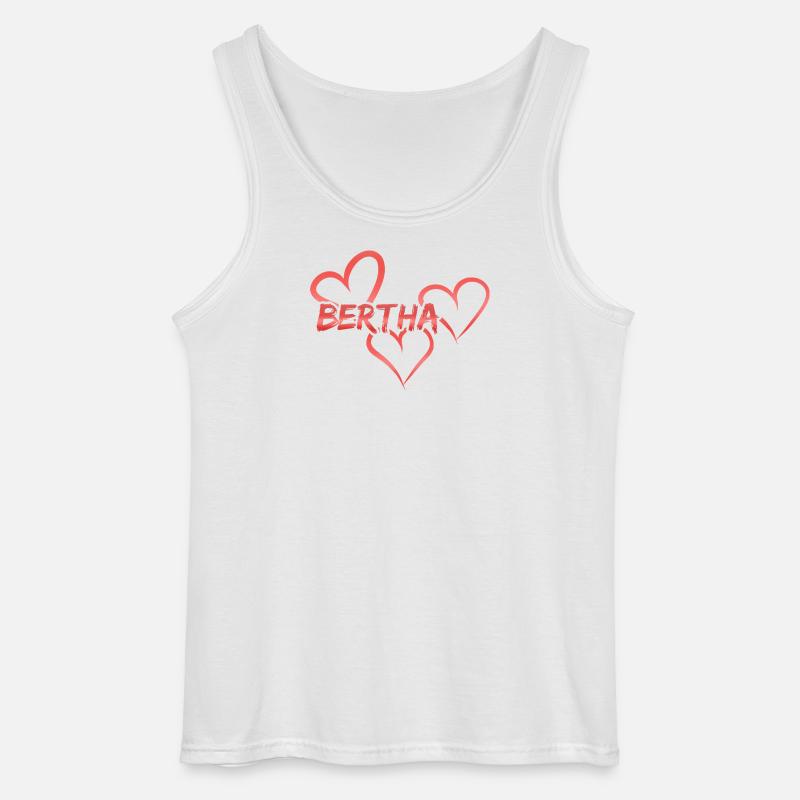 Bertha Bertha - Gildan Männer Tank Top - Weiß