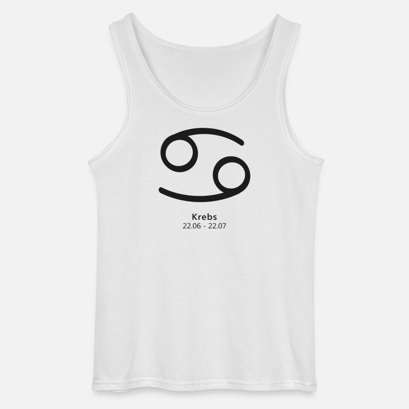 Krebs Crab Sternzeichen Symbol Kosmos - Gildan Männer Tank Top - Weiß
