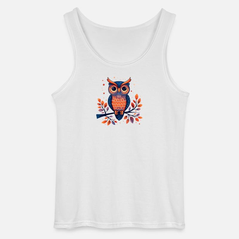 Wald Eulenzauber - Gildan Männer Tank Top - Weiß