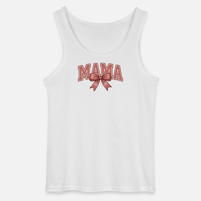 Mama Schleife – Süßes Mama Statement Design - Gildan Männer Tank Top - Weiß