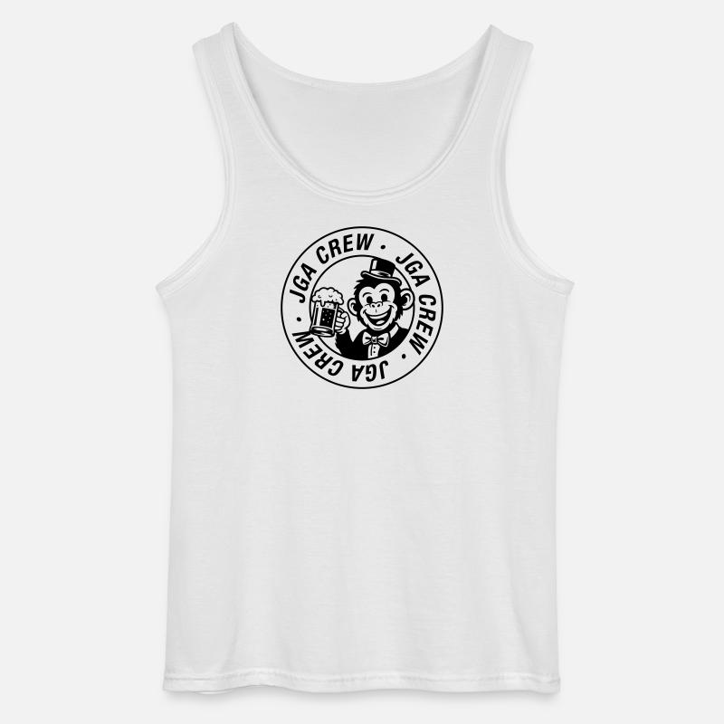 Jga Crew Affe Junggesellenabschied - Gildan Männer Tank Top - Weiß