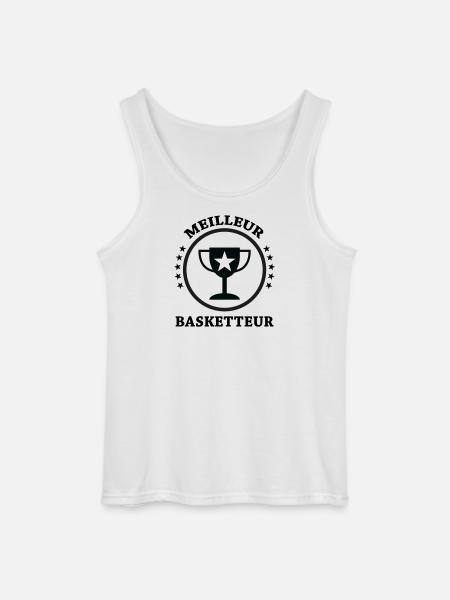 Best Basketball Player - Gildan Men’s Tank Top - white