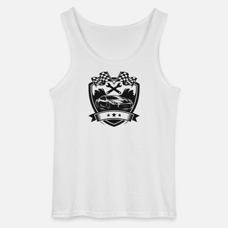 Auto KFZ Shield Logo - Gildan Männer Tank Top - Weiß