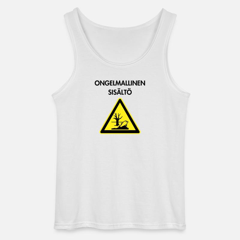 Problematic content - Gildan Men’s Tank Top - white